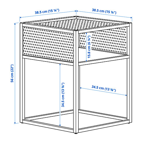 Ilustración con medidas del producto: GILLERSBERG.