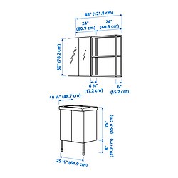 Measurement Illustration - ENHET bathroom