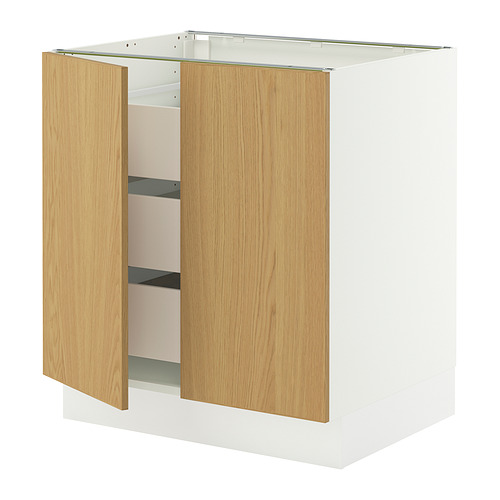 SEKTION / MAXIMERA, base cabinet w 2 doors/3 drawers. 1 of 2 open dialog