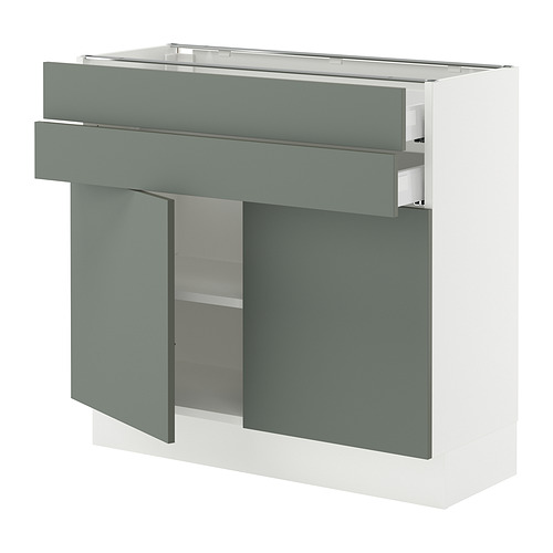 SEKTION / MAXIMERA, base cabinet w 2 doors/2 drawers. 1 of 2 open dialog