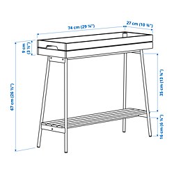 Measurement Illustration - VANILJSTÅNG plant stand