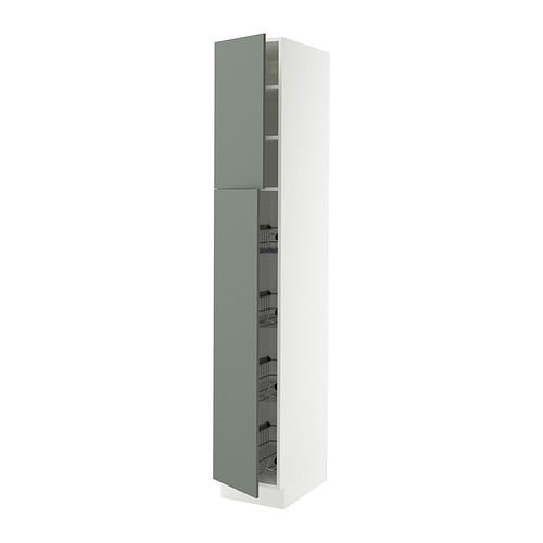 SEKTION, high cabinet w door/wire baskets 1 of 2 open dialog