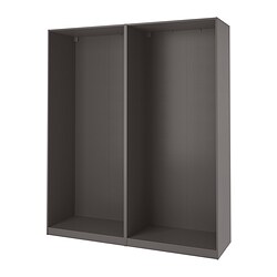 PAX, wardrobe frame, Dark gray
