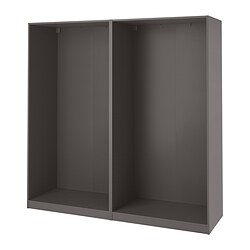 PAX, wardrobe frame, Dark gray