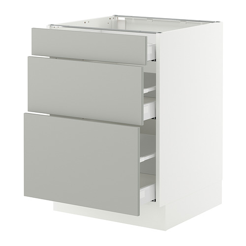 SEKTION / MAXIMERA, base cabinet with 3 drawers 1 of 2 open dialog