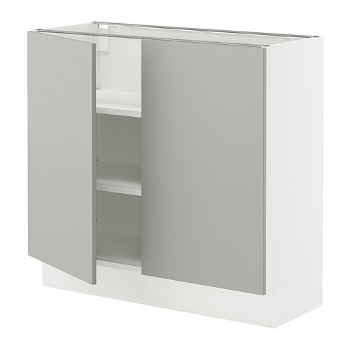 SEKTION, base cabinet with shelves/2 doors 1 of 2 open dialog