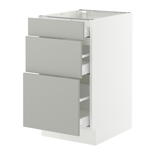 SEKTION / MAXIMERA, base cabinet with 3 drawers 1 of 2 open dialog