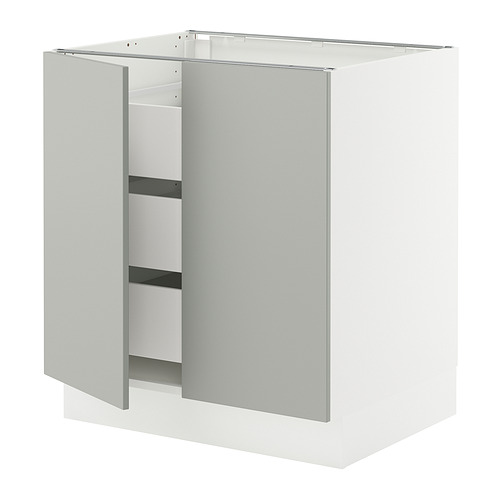 SEKTION / MAXIMERA, base cabinet w 2 doors/3 drawers 1 of 2 open dialog