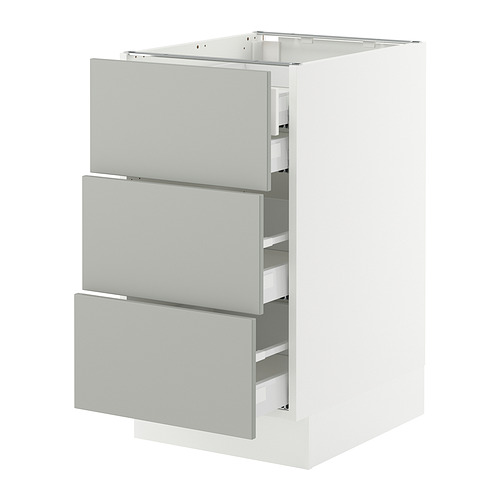 SEKTION / MAXIMERA, base cabinet w 3 fronts/4 drawers. 1 of 2 open dialog