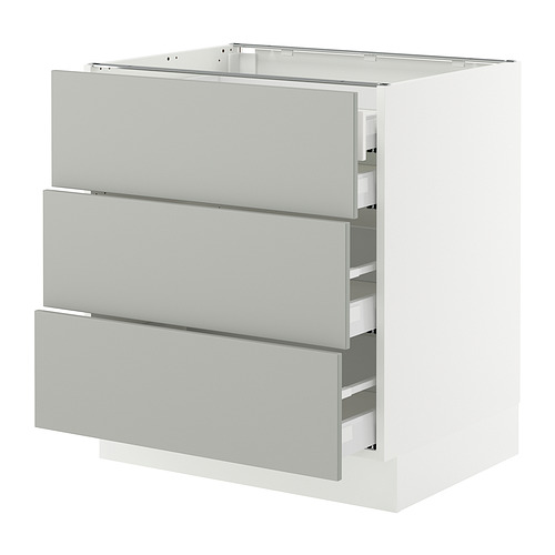SEKTION / MAXIMERA, base cabinet w 3 fronts/4 drawers. 1 of 2 open dialog