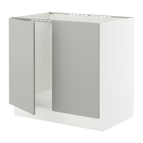 SEKTION, base cabinet for sink + 2 doors 1 of 2 open dialog