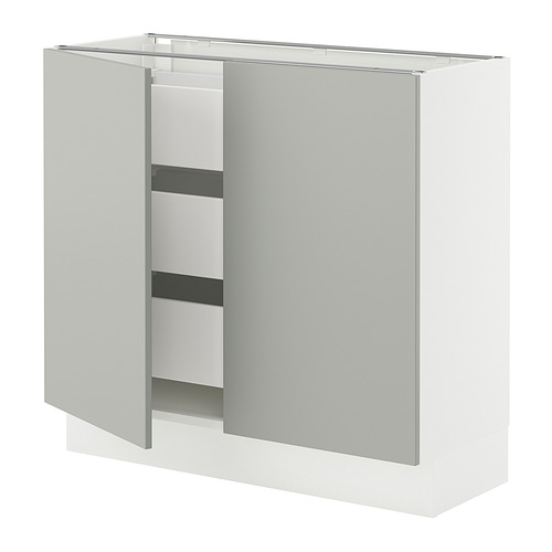 SEKTION / MAXIMERA, base cabinet w 2 doors/3 drawers 1 of 2 open dialog