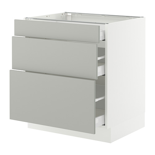 SEKTION / MAXIMERA, base cabinet with 3 drawers 1 of 2 open dialog
