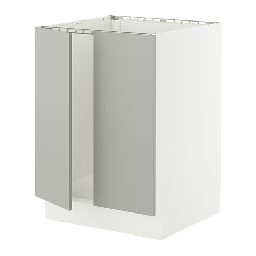 SEKTION, base cabinet for sink + 2 doors 1 of 2 open dialog