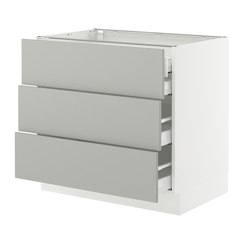 SEKTION / MAXIMERA, base cabinet w 3 fronts/4 drawers. 1 of 2 open dialog
