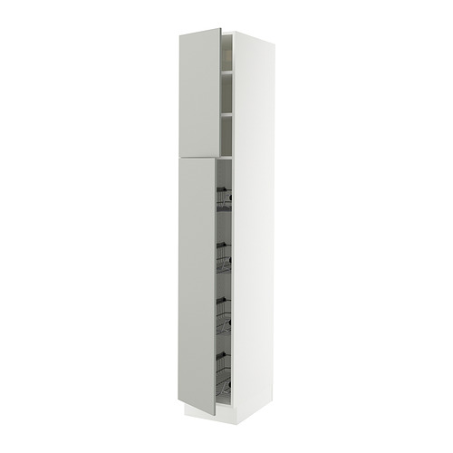 SEKTION, high cabinet w door/wire baskets 1 of 2 open dialog
