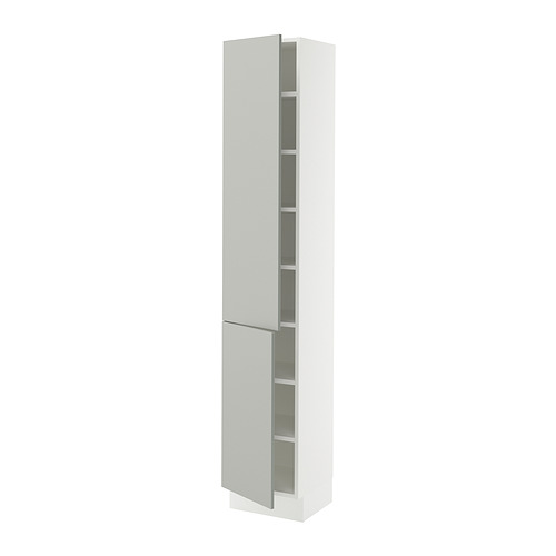 SEKTION, high cabinet with shelves/2 doors 1 of 2 open dialog