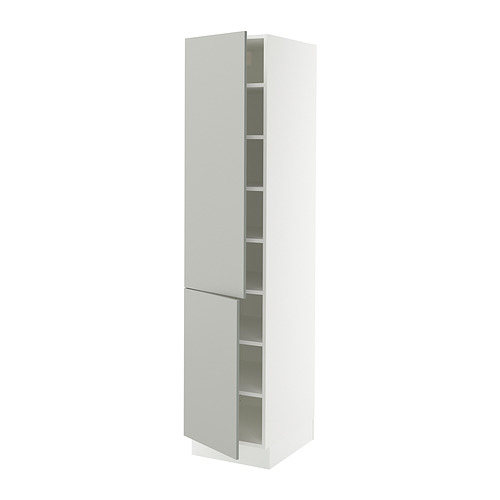 SEKTION, high cabinet with shelves/2 doors 1 of 2 open dialog