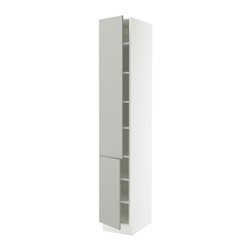 SEKTION, high cabinet with shelves/2 doors 1 of 2 open dialog