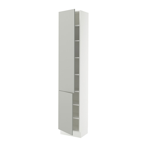 SEKTION, high cabinet with shelves/2 doors 1 of 2 open dialog