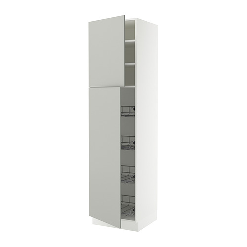 SEKTION, high cabinet w door/wire baskets 1 of 2 open dialog
