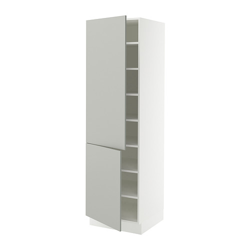 SEKTION, high cabinet with shelves/2 doors 1 of 2 open dialog