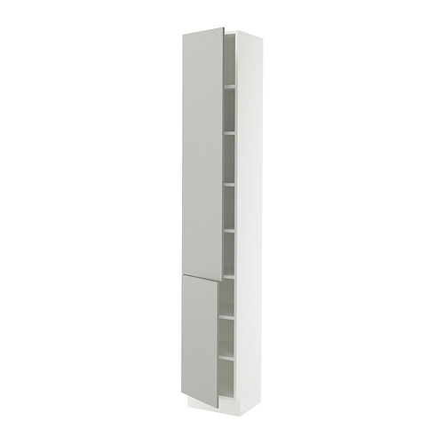 SEKTION, high cabinet with shelves/2 doors 1 of 2 open dialog