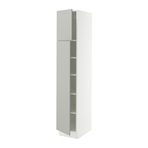 SEKTION, high cabinet with shelves/2 doors 1 of 2 open dialog