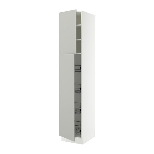 SEKTION, high cabinet w door/wire baskets 1 of 2 open dialog