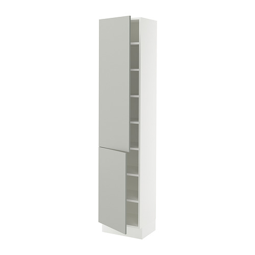 SEKTION, high cabinet with shelves/2 doors 1 of 2 open dialog