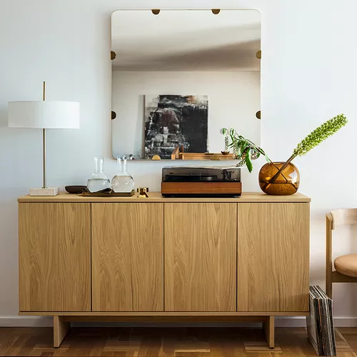 IKEA Gran Canaria - STOCKHOLM 2025 aparador, chapa roble, 161x42x83 cm