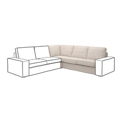 KIVIK, funda módulo esquina, Tresund beige claro