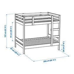 Ilustración de medidas - MYDAL litera