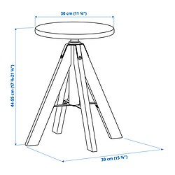 Measurement Illustration - RUDSTORP stool