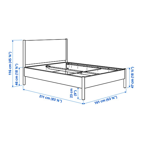 TONSTAD, bed frame. 7 of 7 open dialog