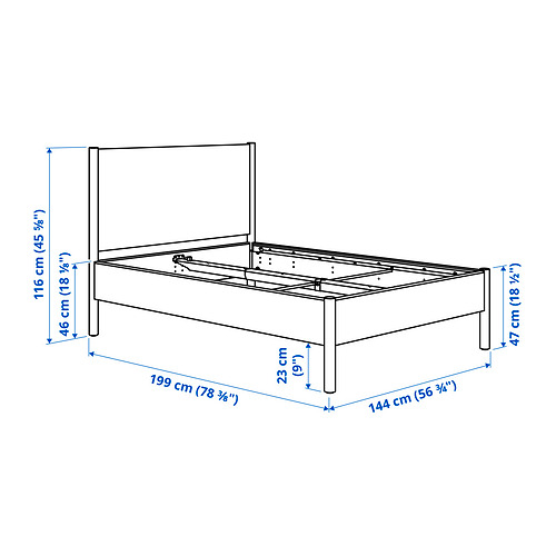 TONSTAD, bed frame. 8 of 8 open dialog