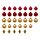 Select colour variation: Mixed shapes / red gold