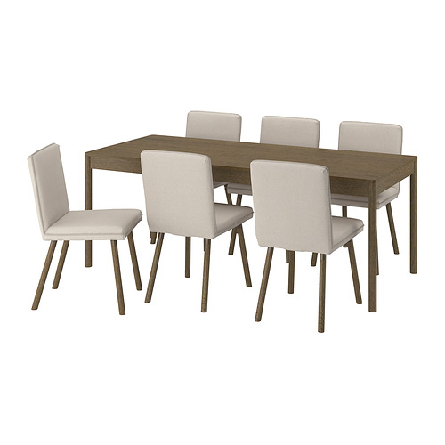 TONSTAD / TONSTAD, table and 6 chairs. 1 of 8 open dialog