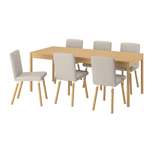 TONSTAD / TONSTAD, table and 6 chairs 1 of 8 open dialog