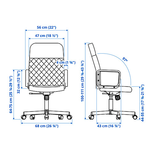 RENBERGET, swivel chair 3 of 9 open dialog