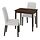 Select colour variation: dark brown stained beech veneer/Orrsta light grey black
