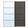 Current variation: black mirror glass/double sided dark gray
