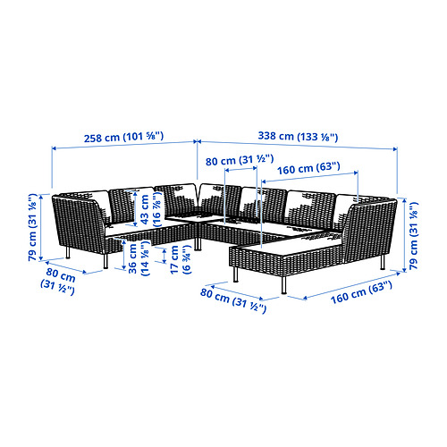 VITTSKÄR, conjunto 5 plazas de exterior. 4 de 5 abrir diálogo