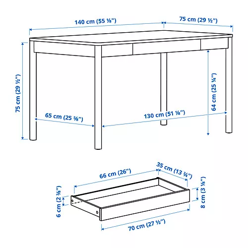IKEA Virgin Islands - St. Croix - St. Thomas - TONSTAD desk, brown