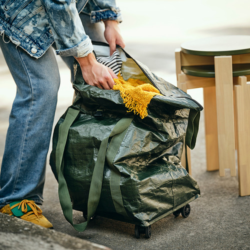 KOMPISHÄNG, shopping bag with wheels. 3 of 6 open dialog