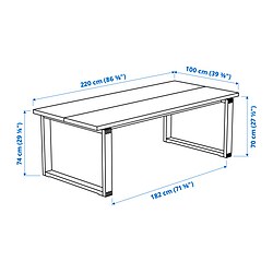 Measurement Illustration - MÖRBYLÅNGA table