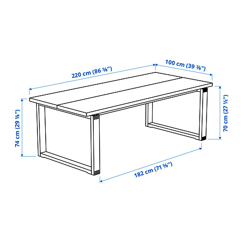 MÖRBYLÅNGA / GRÖNSTA, table and 6 armchairs 6 of 7 open dialog