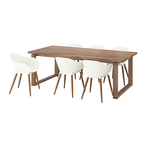MÖRBYLÅNGA / GRÖNSTA, table and 6 armchairs 1 of 7 open dialog