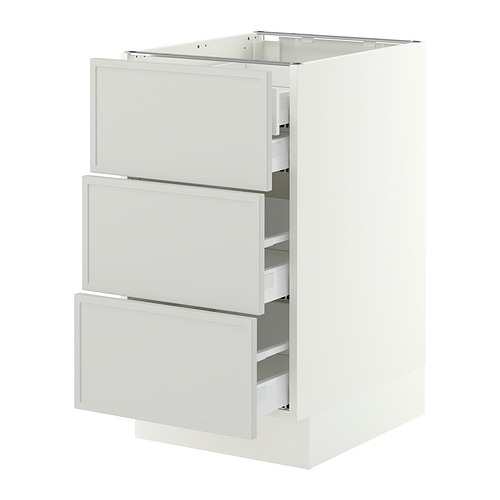 SEKTION / MAXIMERA, base cabinet w 3 fronts/4 drawers. 1 of 2 open dialog