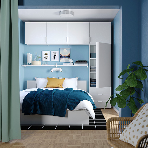 PLATSA, wardrobe with 5 doors+3 drawers 2 of 3 open dialog